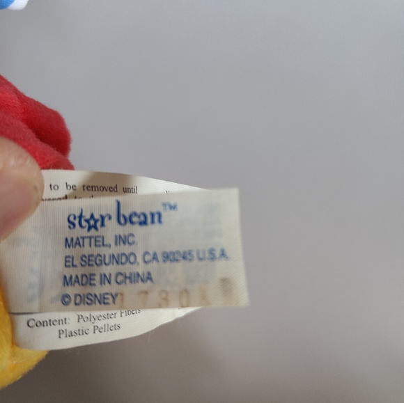 Vintage Disney Teddy Star Beam Pirate Winnie The Pooh Soft Toy Without Tags - Picture 5 of 5